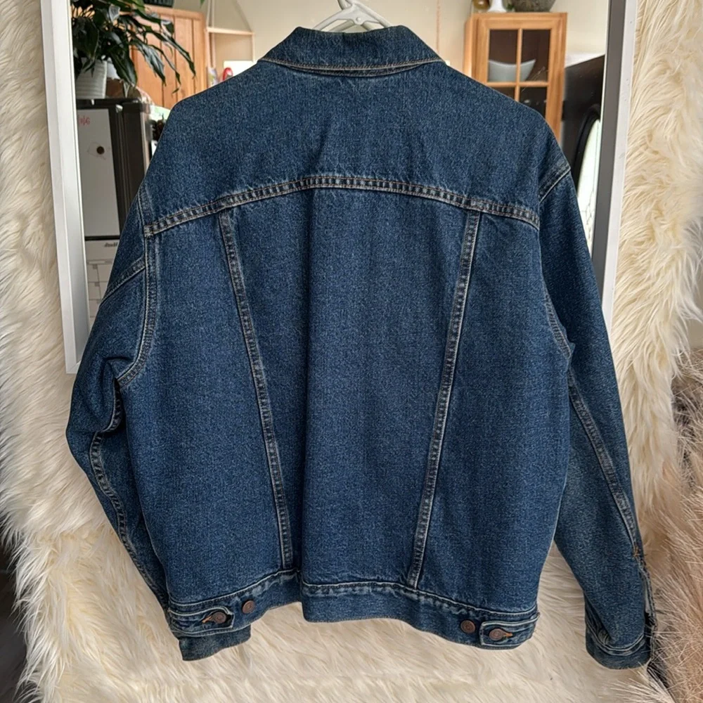 Vintage 1999 Levi’s Pile Lined Denim Trucker Jacket Small | - Picture 4 of 5